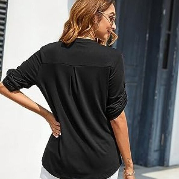 Adrienne Vittadini Black Short Sleeve Top 2X - Picture 11 of 12